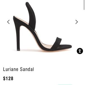 Luriane Sandals | SCHUTZ | Nubuck | Black